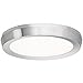 Modern Forms FM-4207-BN Transitional LED Flush Mount from Argo Collection in Pwt, Nckl, B/S, Slvr. Finish, 7.00 inches, White