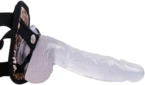 Indoor Play Couples Adjustable Waist Straps Flexible Realistic Rod Soft Silicone Toys for Women Men Body Relaxing, Small Size 6inch Fully Adjustable (Clear)
