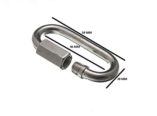 24 x Quick Link Chain Repair Joiner Fasteners M6 BZP Rust Proof Steel