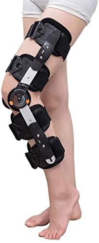 Orthèse de genou ROM articulée réglable pour récupération de blessure de jambe