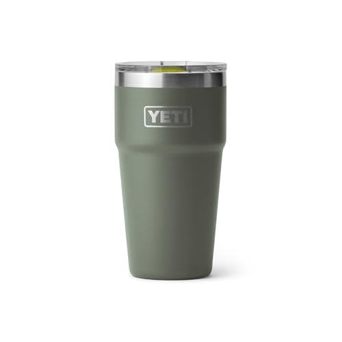 Image of YETI Rambler 20 oz Stackable Tumbler, Stainless Steel, Vacuum Insulated with MagSlider Lid