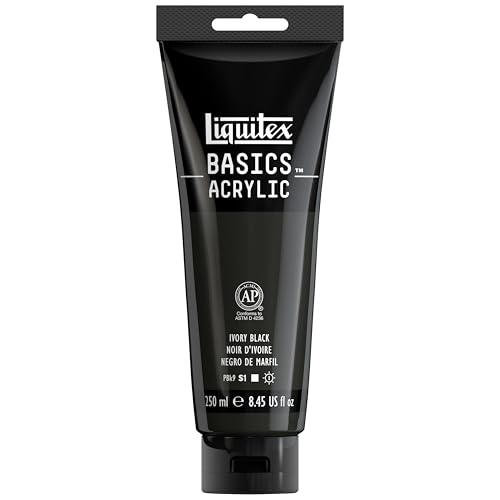 Liquitex BASICS Acrylic Paint 250ml (8.5-oz) Tube Ivory Black