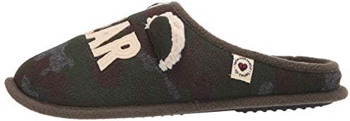 Dearfoams womens Lil Bear Adult Clog Slipper, Camouflage, Large US | Image 7
