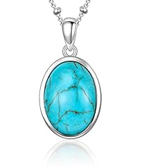 White Gold Plated Turquoise