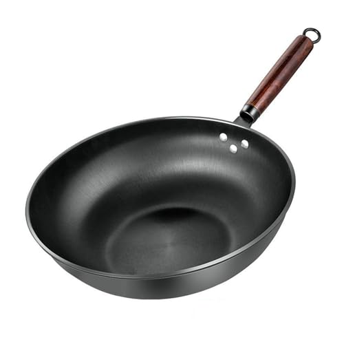 Wok de Hierro Tradicional Sin Recubrimiento 32 cm miniatura 1