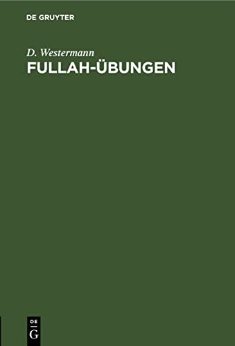 Fullah-Übungen (German Edition)