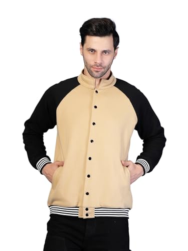 Image of Rigo Varsity Jacket for Men | Streetwear Varsity Jacket | Puff Print Varsity Jacket | Oversized Varsity Jacket for Men