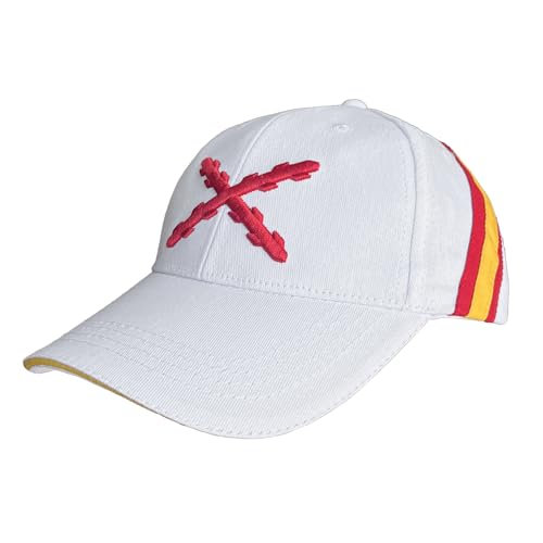Durabol Gorra de Béisbol España con Cruz de Borgoña, 6 Paneles,