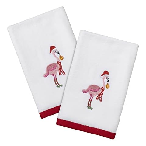 Avanti Linens Flamingo Jingle Fingertip Towels Cover
