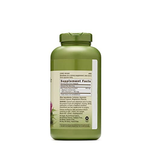 Gnc Herbal Plus Milk Thistle 200Mg | Supports Liver Health | 300 Capsules #TOP1