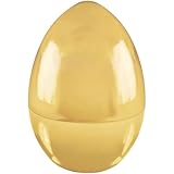 Giant Luxurious Gold Jumbo Easter Egg - 9.5' x 6.5' (1 Count) - Perfect for Gifts, Storage & Decor