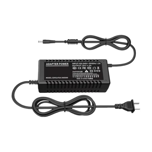 Adaptateur secteur 24V 3A double fil pour alimentation électrique stable