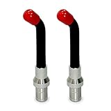 2 pcs Optical Fiber Light Guide Rod Tip Glass Led Tip Black High Conductivity 10x15x8MM