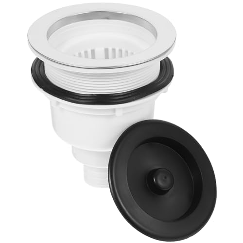 Angoily Tapón de Drenaje para Lavabo de Cerámica Cesta Colador de Acero Inoxidable Extraíble, Accesorio para Cama de Champú en Peluquería, Filtro Antiobstrucción para Baño Profesional