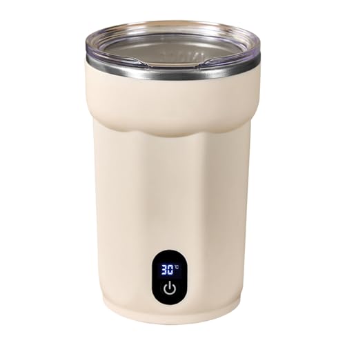 di agitazione magnetica automatica – da caffè con agitazione automatica | Bicchiere in acciaio da 300 ml per caffè, latte, succo, tè, cacao, ufficio a casa, dormitorio, viaggi