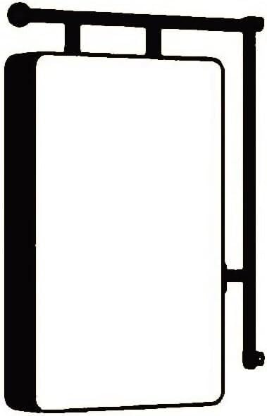Doppelseitige Leuchtkasten Bulletin Boardhalter LED Leuchtkasten Einkaufsboard Doppelseitige Menütafel mit Hintergrundbeleuchtung für den Außen(Black-a,70x50cm)