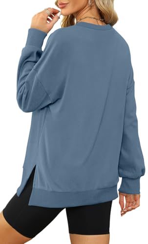 Image of XIEERDUO Womens Oversized Sweatshirts Pullover Casual Crewneck Long Sleeve Tops Comfy