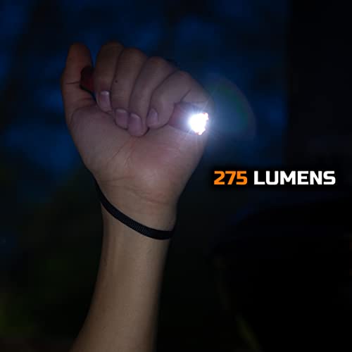 Blackfire | Klein Outdoors | Rechargeable Waterproof Pocket Flashlight Bbm6411, 275 Lumen, Dual-Direction Pocket Clip With Lanyard For Outdoor Use, Camping, Hunting, Work #TOP4
