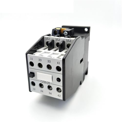 Contacteur de contrôle moteur 25A tripolaire avec bobine 220V et contacts 2NO+2NF
