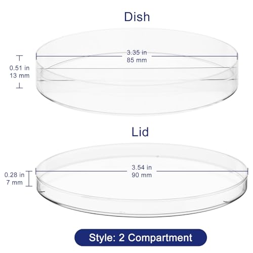 Boîtes de Pétri Labasics 2 Compartiments pour une Double Culture Simultanée et Précise