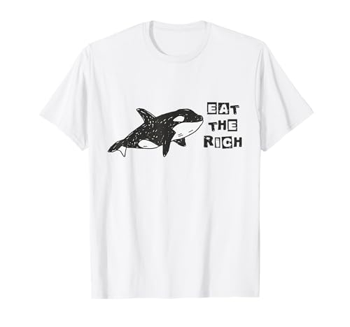 Divertido Lindo Orca Ballena Comer La Rica Gladys Orca Revolucionaria Camiseta