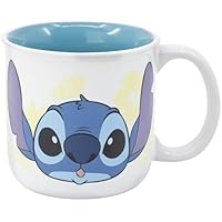 Stor TAZA CERAMICA DESAYUNO 400 ML STITCH PALMS EN CAJA REGALO