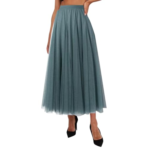 Falda de mujer corta negra larga falda de playa invierno boho ligera falda casual con cintura asimétrica falda envolvente vestido invierno cintura elástica línea minifalda, marine, S