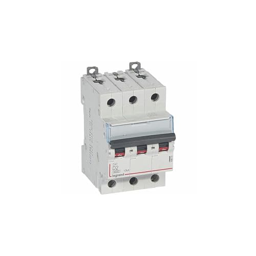 408054 Disjoncteur Tripolaire 2a - 3p Courbe D - 6/10ka - à Vis - Legrand Dx3