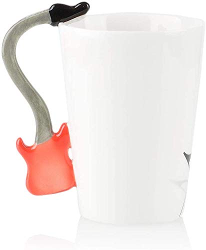 EKsdf Tasse à Café Amusante En Céramique Avec Poignées En Forme De Basses Noires - Tasse à Café En Porcelaine - Tasse à Thé - Tasse à Cacao - Cadeau Pour Hommes