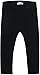 Lil Legs Boys Girls Unisex Ribbed Leggings - Black, 3 Months