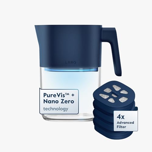 LARQ Hydrated AF Set - Pitcher PureVis 1.9L, Monaco Blue + 4 Advanced Filters