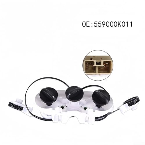 Panneau de commande climatique manuel de remplacement robuste Toyota Hilux bouton chauffage AC - 5