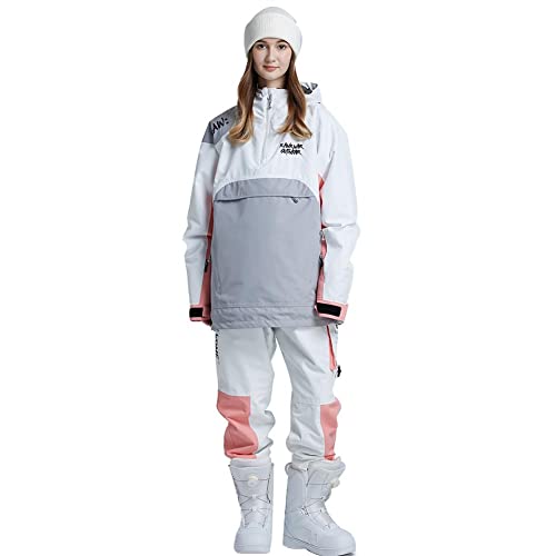 Riuiyele Women's Ski Suit Outdoor Sports Snowboarding Jacket And Pants Waterproof Breathable Snow Suit,Wt L #TOP4