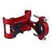 Produktbild KAKAKE Fahrrad-Handyhalterung, Doppelgriffe, Fahrrad-Handyhalter, hohe Härte, fest, leicht, für 3,5-6,5-Zoll-Bereich(Rot Nicht drehbar)