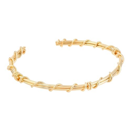 SANDOO Minimalist Gold Arm Bracelet - Layered Armband Armlet Jewelry