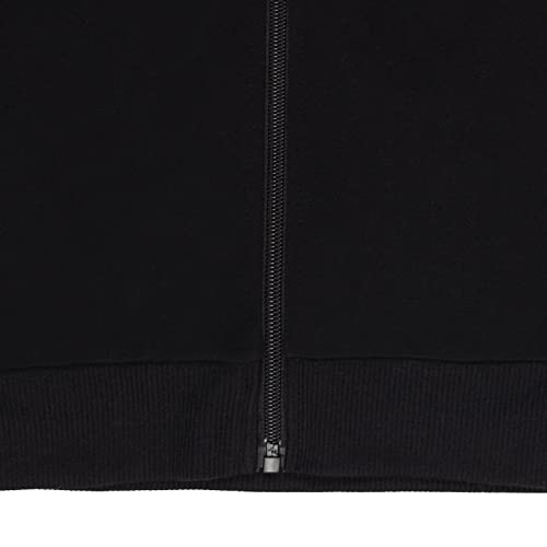 Barbie Little Girls' Glitter Graphic Zip Front Hooded Sweatshirt Black Pink 7-8 - image 6