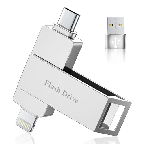 [Ohne App]USB Stick 512GB für iPhone,USB C Stick,Lightning,MFi-Zertifiziert – Ansicht 1