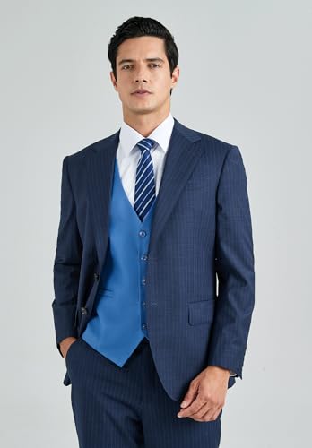 Image of Enlision Men's Suit Vest Business Formal Dress Waistcoat Solid Color Vest for Suit or Tuxedo