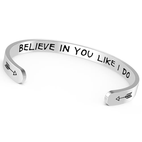 Christmas Bangle Bracelets Gifts for Women: Teen Gifts Trendy Stuff, Friendship Love Bracelets Stainless Steel Adjustable Comfort Fit Jewelry Birthday Presents, Stocking Stuffers Fashion Accessories