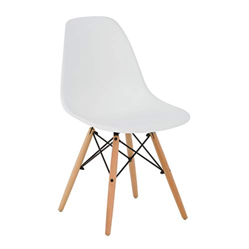 SKLUM Pack 6 SILLAS Brich Scand Blanco Madera Natural - (Elige Color)
