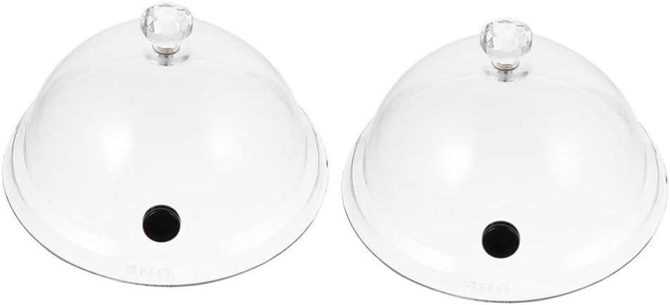 Hemoton Smoking Dome Cover 10.23 Inch Smoke Infuser Lid Protective Food Cover for Kitchen Cuisine Serving Freshness Shield