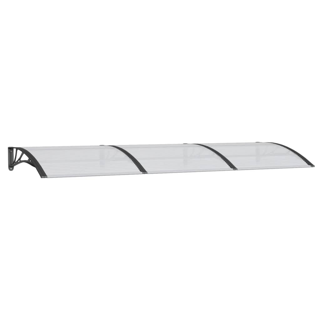 Marquise de porte anti-pluie en polycarbonate alvéolaire robuste 3m