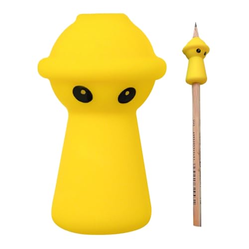 ペングリップ、鉛筆のフィンガーグリップ | エイリアンシェイプシリコンペンシル保持姿勢補正人間工学に基づいたクッション - ペンライティングエイドツールは、小学生のための子供の手書きの子供の学生文房具を改善する