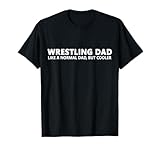 wrestling padre wrestling papà maglietta