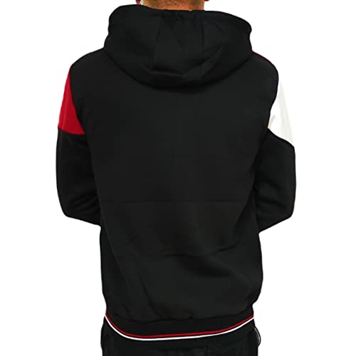 Jaqueta São Paulo Moletom Tricolor Símbolo - Masculino Tamanho:GG;Cor:Preto