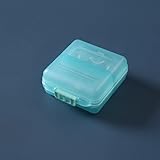 1 boîte de rangement portable pour médicaments, double couche pour contenir des vitamines, de l'huile de foie de morue, des suppléments et des médicaments pour le voyage et le travail (6