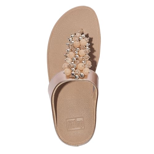 Image of FitFlop Fino Bauble-Bead Toe-Post Sandals