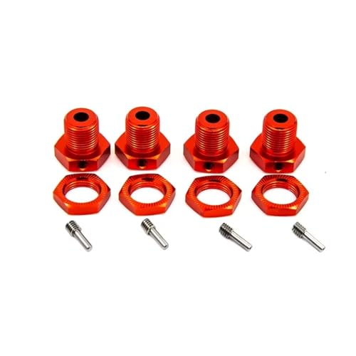 CpANZT For Traxxas For E-Revo 1/10 4 RCJ[AbvO[h ^zC[ Zpnu 17mm ^CA_v^[ibg 5mm(Red)
