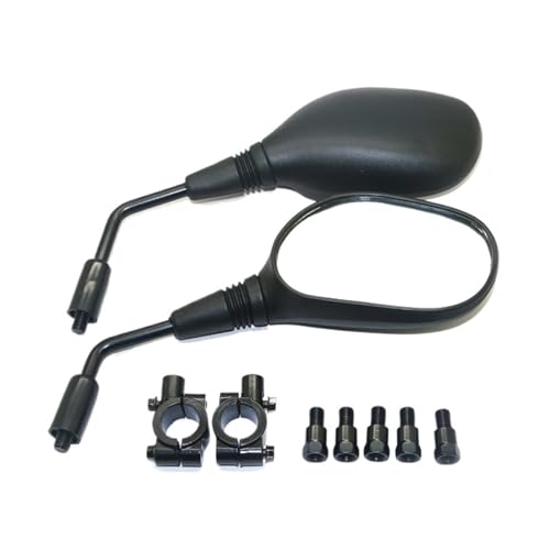 Espejos de moto 8/10 mm con ajuste de 360 grados para manillar de scooter y ciclomotor