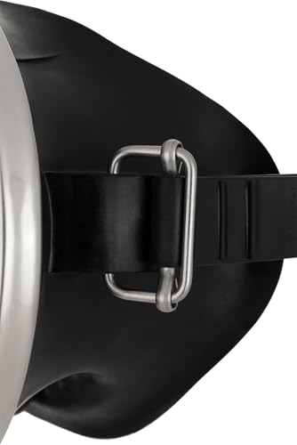 Classic Retro-Style Freediving Mask - Oval Tempered Glass Lens - Pacifico: Designed in Italy by Cressi